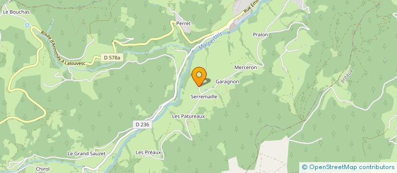 localisation de l'entreprise MONSIEUR GUY CHENEVIER  SATILLIEU