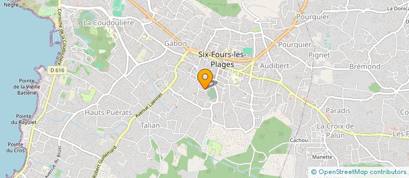 localisation de l'entreprise MONSIEUR GUY CHEVENET à SIX-FOURS-LES-PLAGES