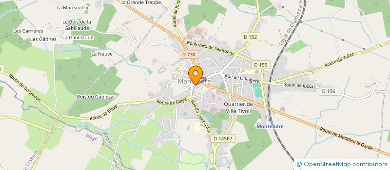 localisation de l'entreprise MONSIEUR GUY CHOQUET  MONTENDRE