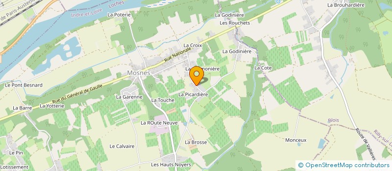 localisation de l'entreprise MONSIEUR GUY CLABAUT  MOSNES