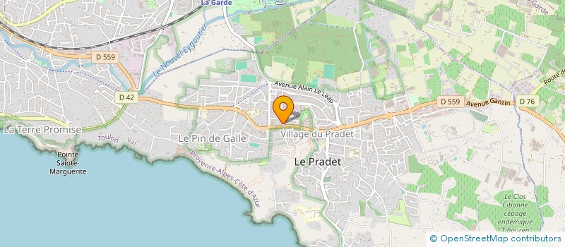 localisation de l'entreprise MONSIEUR GUY COLIN  LE PRADET