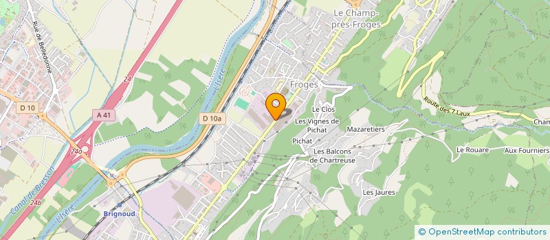 localisation de l'entreprise MONSIEUR GUY CONTU  FROGES