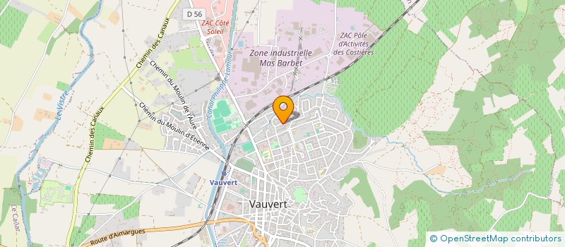 localisation de l'entreprise MONSIEUR GUY COQUOZ à VAUVERT