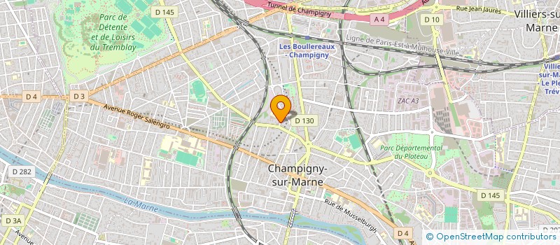 localisation de l'entreprise MONSIEUR GUY COUDERT à CHAMPIGNY-SUR-MARNE