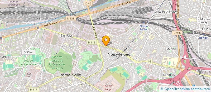 localisation de l'entreprise MONSIEUR GUY COUDERT à NOISY-LE-SEC