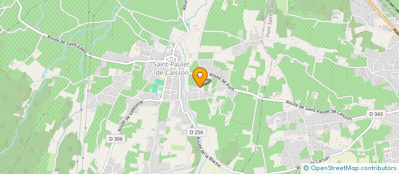 localisation de l'entreprise MONSIEUR GUY COUFFIN  SAINT-PAULET-DE-CAISSON