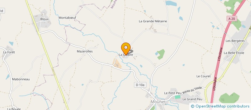 localisation de l'entreprise MONSIEUR GUY COULEAUD à MOUHET