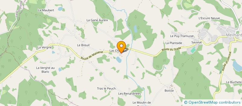 localisation de l'entreprise MONSIEUR GUY COURCELLE  MASSERET