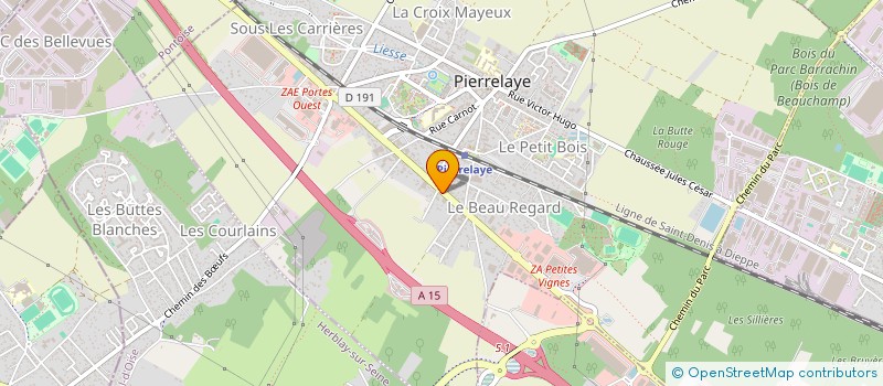 localisation de l'entreprise MONSIEUR GUY COURTEVILLE  PIERRELAYE