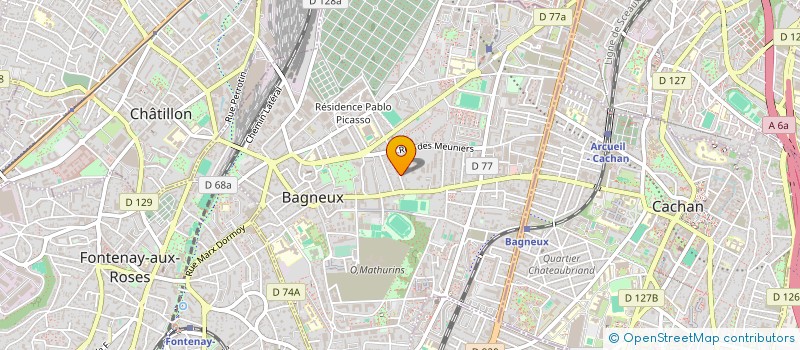 localisation de l'entreprise MONSIEUR GUY CRICKX à BAGNEUX