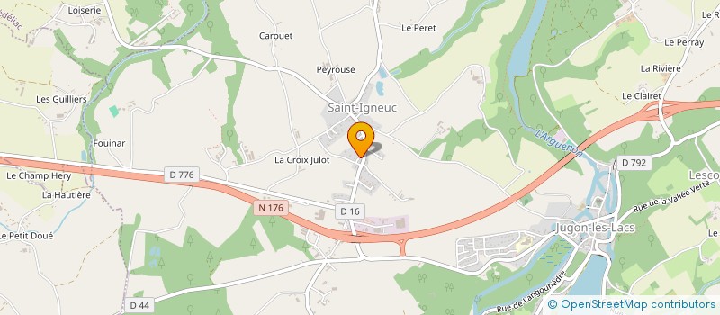 localisation de l'entreprise MONSIEUR GUY CUNEGONDE  JUGON-LES-LACS