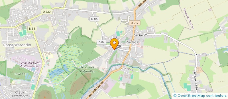 localisation de l'entreprise MONSIEUR GUY DAFREVILLE  RACHES