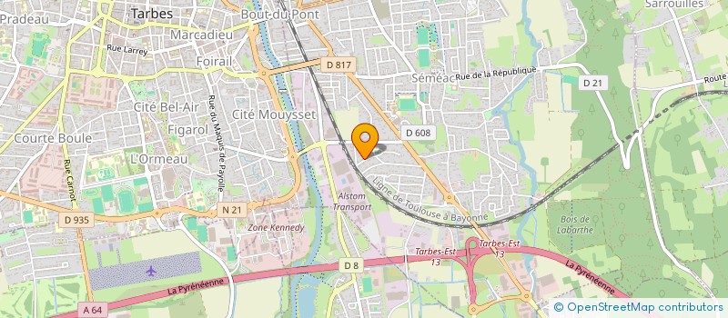 localisation de l'entreprise MONSIEUR GUY DALBOS  SEMEAC