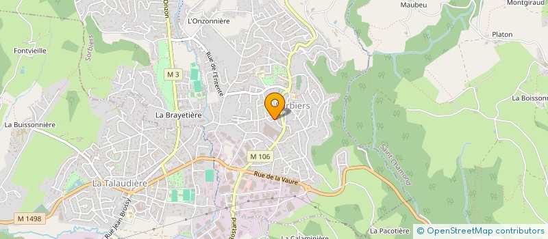 localisation de l'entreprise MONSIEUR GUY DAMAS  SORBIERS