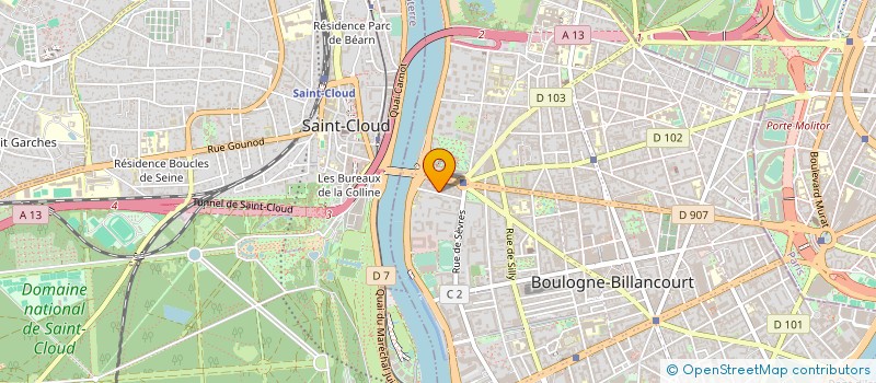 localisation de l'entreprise MONSIEUR GUY DARRIEUS à BOULOGNE-BILLANCOURT