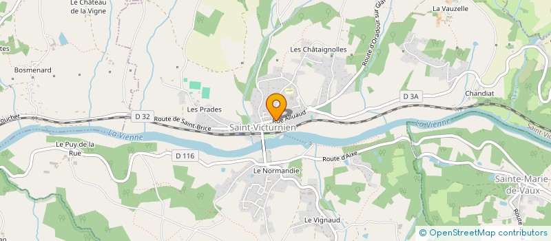 localisation de l'entreprise MONSIEUR GUY DAUDET à SAINT-VICTURNIEN