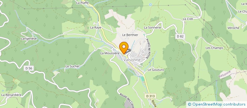 localisation de l'entreprise MONSIEUR GUY DAVID à VALSONNE