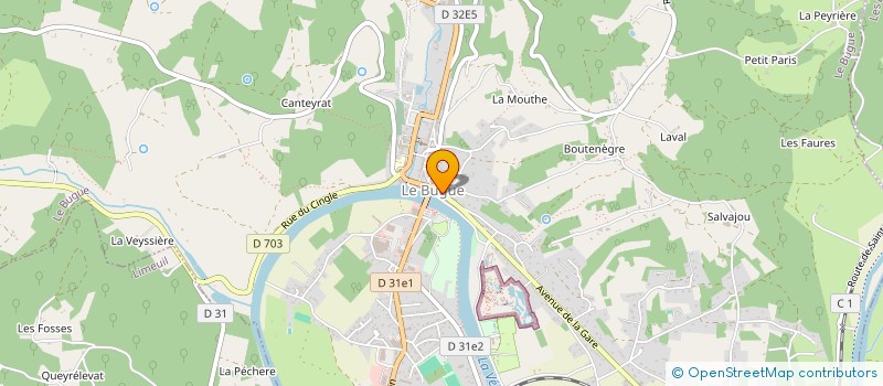 localisation de l'entreprise MONSIEUR GUY DAZINIERE  LE BUGUE