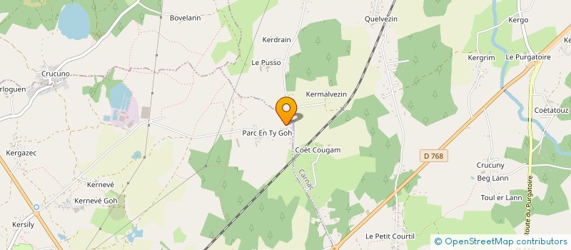 localisation de l'entreprise MONSIEUR GUY DE NERVO  PLOUHARNEL