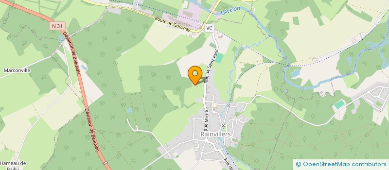 localisation de l'entreprise MONSIEUR GUY DE SAINT VINCENT  RAINVILLERS