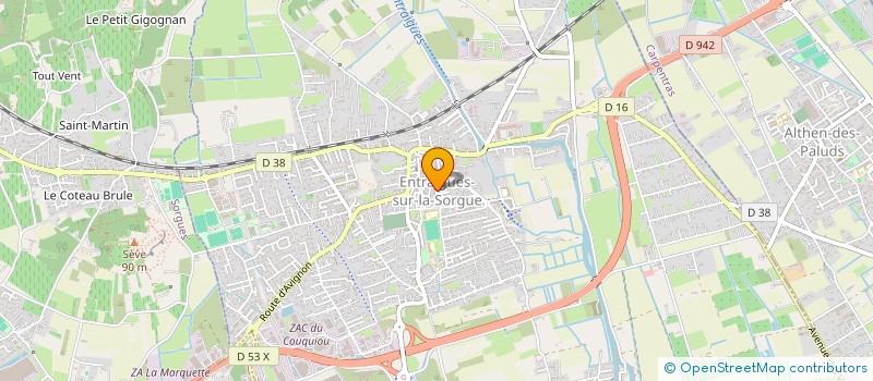 localisation de l'entreprise MONSIEUR GUY DE ZORDI  ENTRAIGUES-SUR-LA-SORGUE