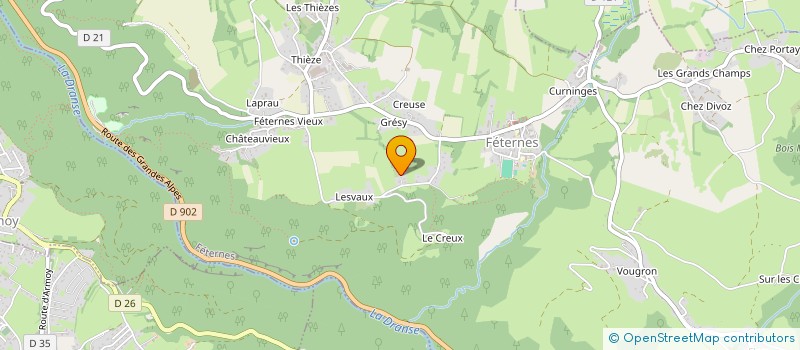 localisation de l'entreprise MONSIEUR GUY DECURNINGE  FETERNES