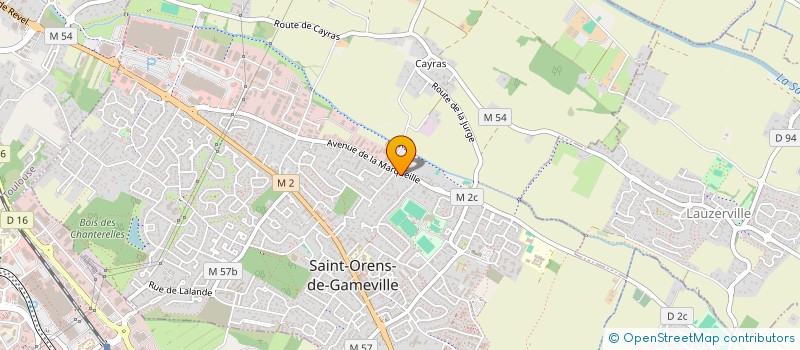 localisation de l'entreprise MONSIEUR GUY DEDIEU à SAINT-ORENS-DE-GAMEVILLE
