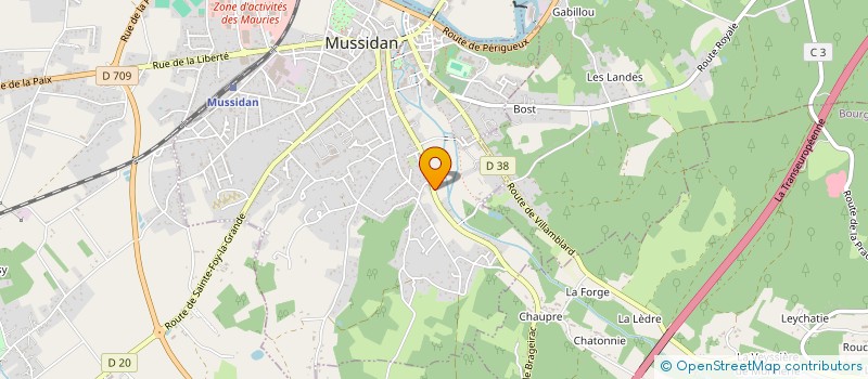 localisation de l'entreprise MONSIEUR GUY DEL CORRAL à MUSSIDAN