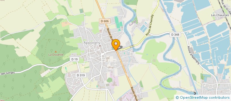 localisation de l'entreprise MONSIEUR GUY DELAUNAY  APPOIGNY