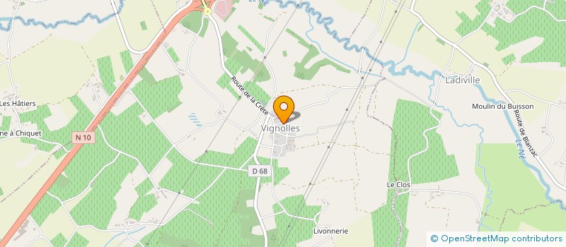 localisation de l'entreprise MONSIEUR GUY DELETOILLE  BARBEZIEUX-SAINT-HILAIRE