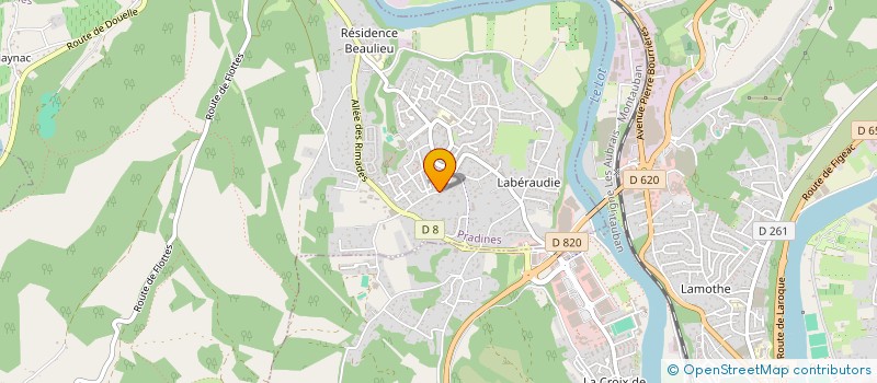 localisation de l'entreprise MONSIEUR GUY DELPUECH  PRADINES