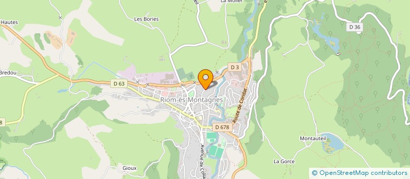 localisation de l'entreprise MONSIEUR GUY DELTEIL à RIOM-ES-MONTAGNES