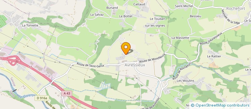 localisation de l'entreprise MONSIEUR GUY DEMEURE  AVRESSIEUX