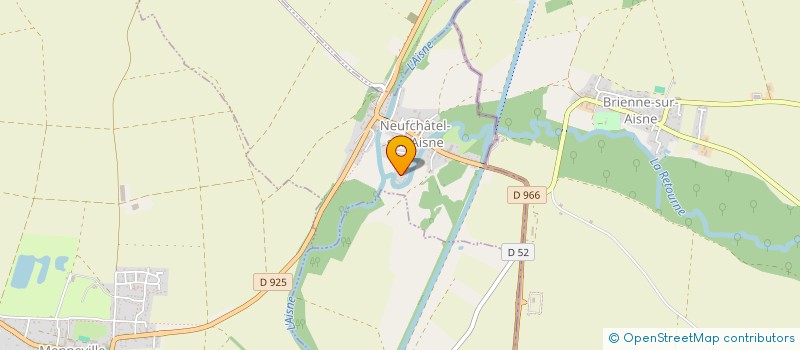 localisation de l'entreprise MONSIEUR GUY DENEUVILLE  NEUFCHATEL-SUR-AISNE