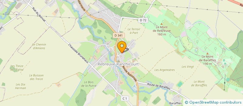 localisation de l'entreprise MONSIEUR GUY DENEUVILLE  REBREUVE-RANCHICOURT