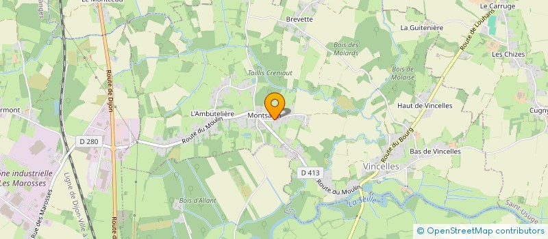 localisation de l'entreprise MONSIEUR GUY DENIEPORT  VINCELLES