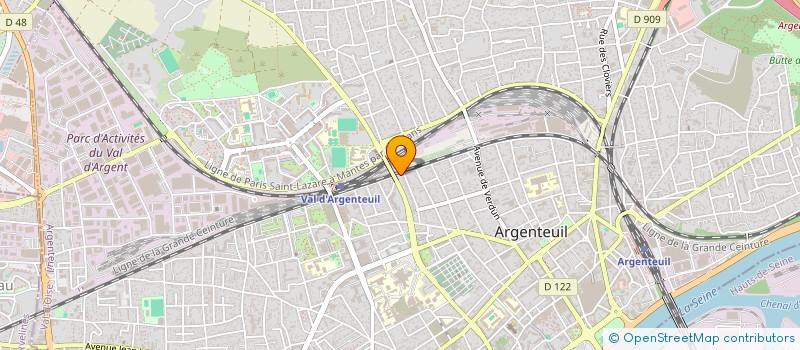 localisation de l'entreprise MONSIEUR GUY DERONNET  ARGENTEUIL