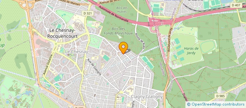 localisation de l'entreprise MONSIEUR GUY DEROO  LE CHESNAY-ROCQUENCOURT
