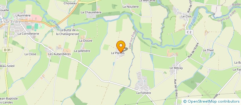localisation de l'entreprise MONSIEUR GUY DEROUIN  JOUE-SUR-ERDRE