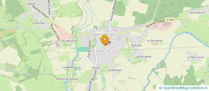 localisation de l'entreprise MONSIEUR GUY DEVERS à SAINT-GERMAIN-DU-PLAIN