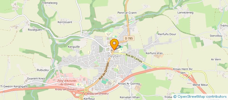 localisation de l'entreprise MONSIEUR GUY DIRAISON  LE CLOITRE-PLEYBEN