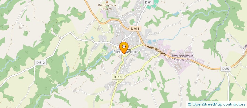 localisation de l'entreprise MONSIEUR GUY DRAN  RIEUPEYROUX