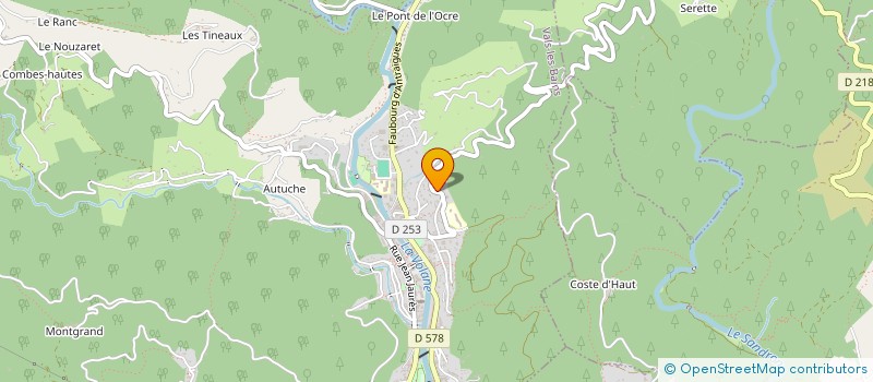 localisation de l'entreprise MONSIEUR GUY DRAY à VALS-LES-BAINS