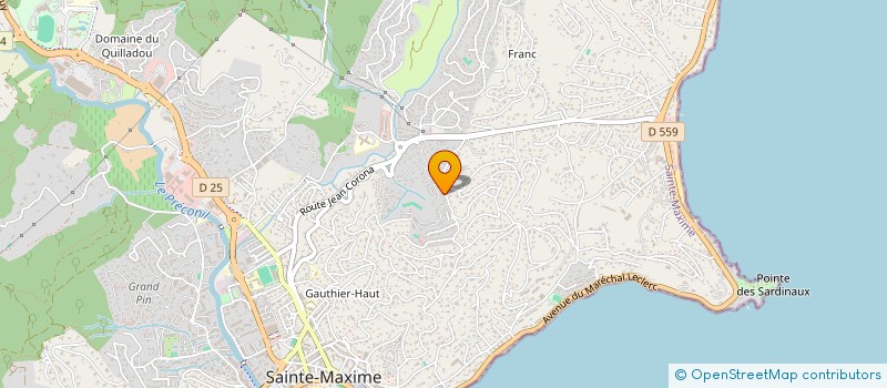 localisation de l'entreprise MONSIEUR GUY DRESSY à SAINTE-MAXIME