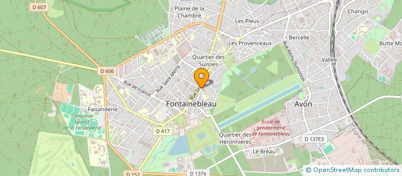 localisation de l'entreprise MONSIEUR GUY DROSSART  FONTAINEBLEAU