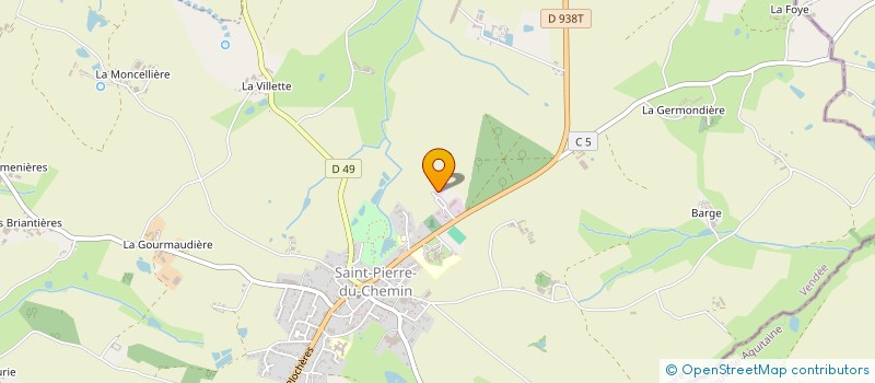 localisation de l'entreprise MONSIEUR GUY DU PLESSIS DE GRENEDAN  SAINT-PIERRE-DU-CHEMIN