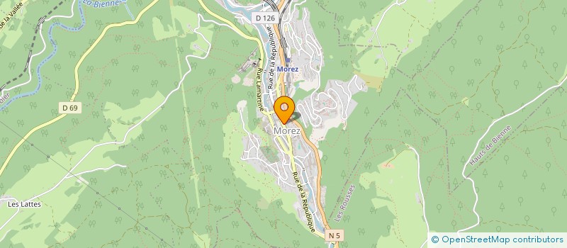 localisation de l'entreprise MONSIEUR GUY DUBOZ à HAUTS DE BIENNE