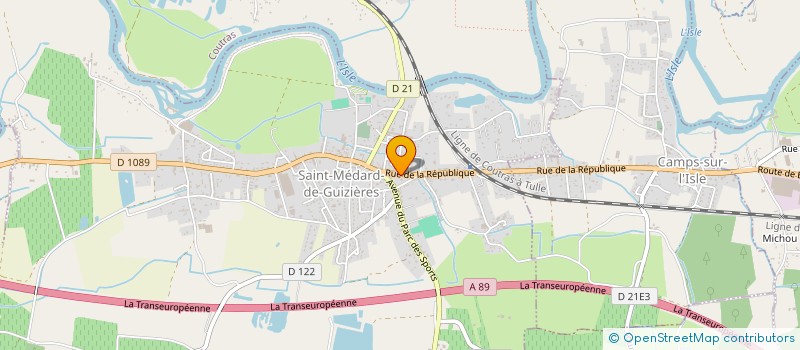 localisation de l'entreprise MONSIEUR GUY DUBREUIL  SAINT-MEDARD-DE-GUIZIERES