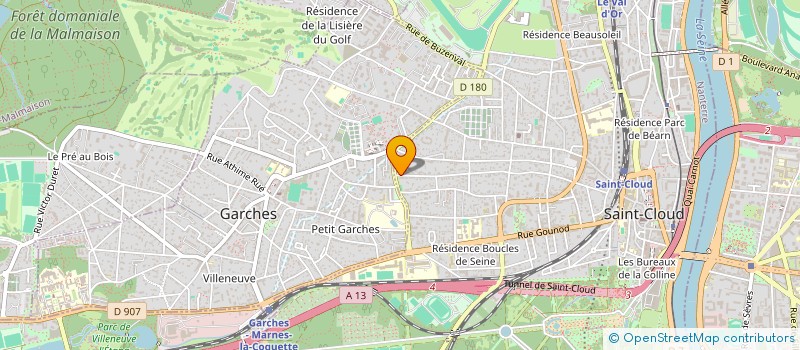 localisation de l'entreprise MONSIEUR GUY DUCROT à SAINT-CLOUD