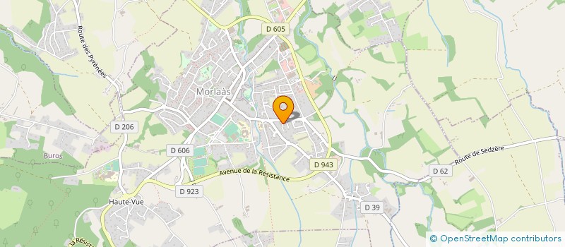 localisation de l'entreprise MONSIEUR GUY DUHART  MORLAAS